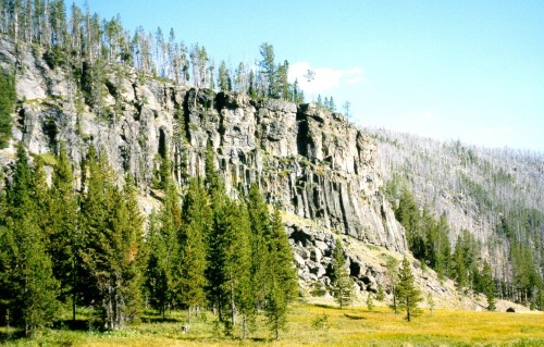 Obsidian Cliff in 1998
