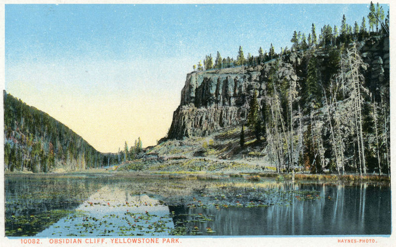 Obsidian Cliff postcard