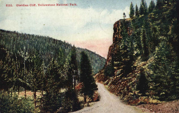 Obsidian Cliff postcard