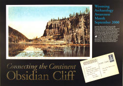 Wyoming State Historic Preservation Office Obsidian Cliff poster (2000)