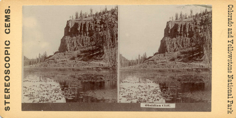 Obsidian Cliff stereo view