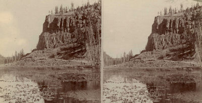 Obsidian Cliff small stereo view